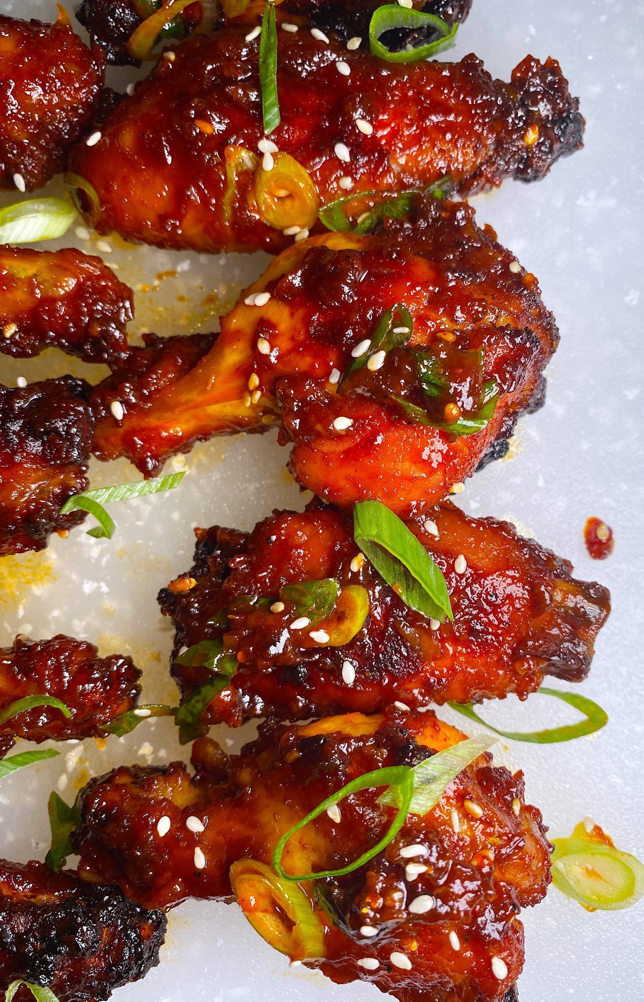 Baked Korean BBQ Chicken Wings