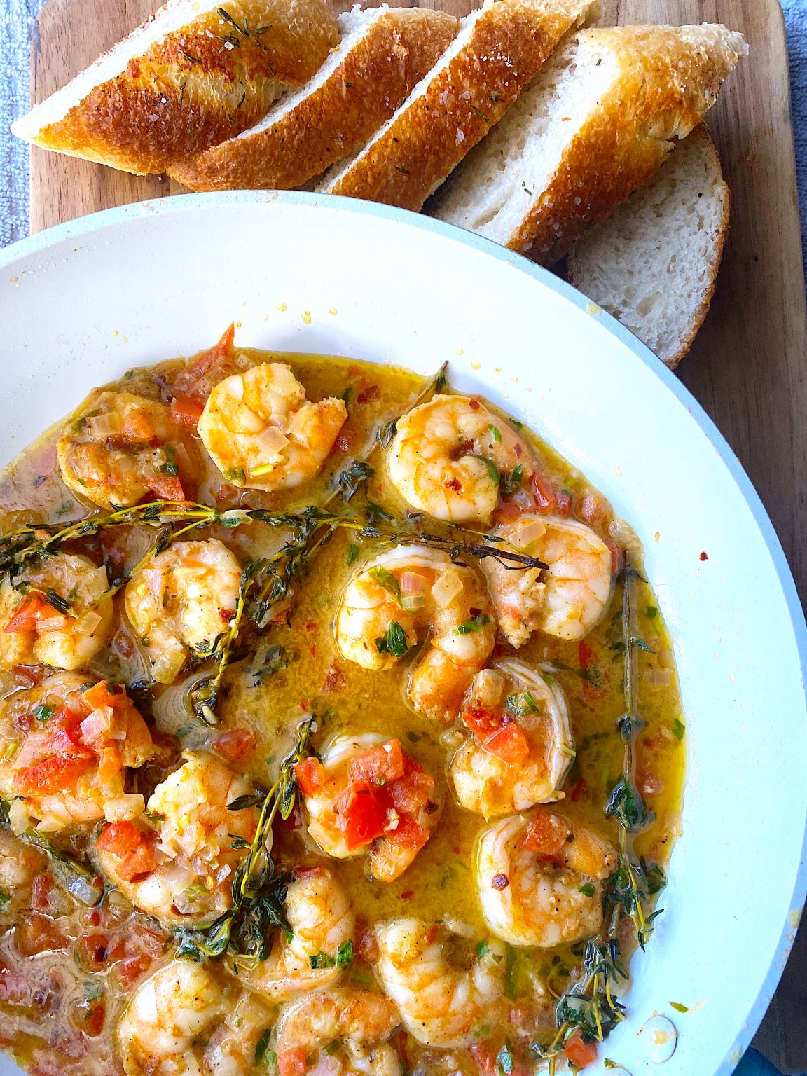 Skillet JerkButter Shrimp One Hungry Chica
